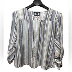 ‎ Zac & Rachel Linen Blend Top Large